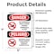 Signmission No Swimming Pool Closed Chemicals Bilingual Danger Sign, Vinyl Decal, 5in W x 7in L, 2PK OS-2PACK-DS-D-57-VS-1627 - alternate 3